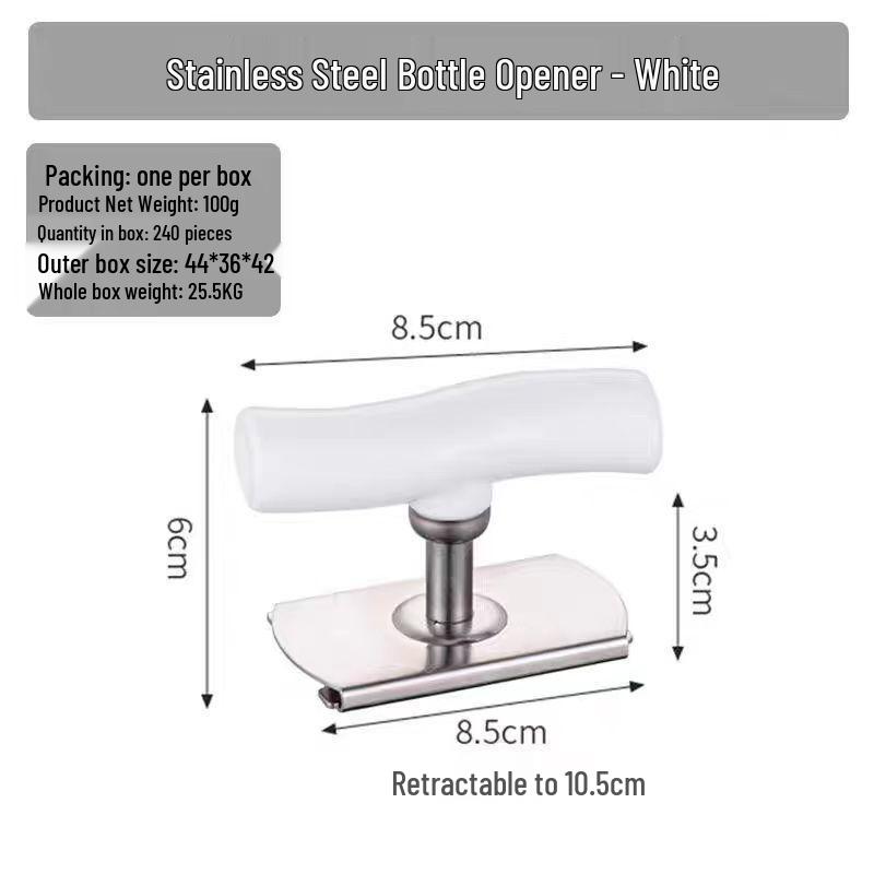 Stainless Steel Labor-Saving Can and Bottle Cap Opener