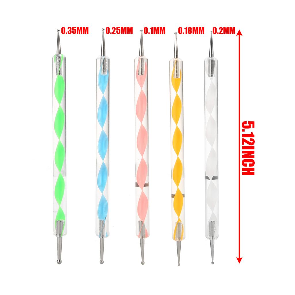 19-teiliges Mandala-Punktierwerkzeug mit wasserdichter Aufbewahrungstasche zum Bemalen von Steinen