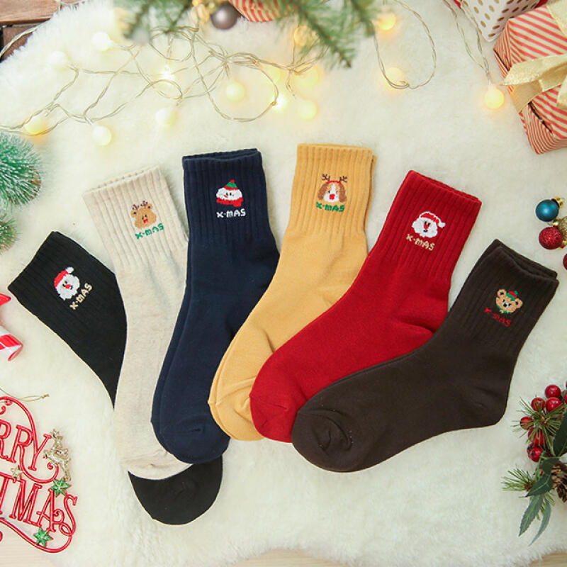 Monggle Christmas Socks Red