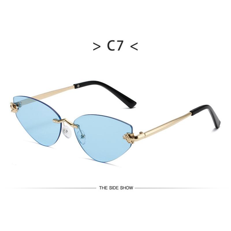 Women's sunglasses, new triangular frameless sunglasses.