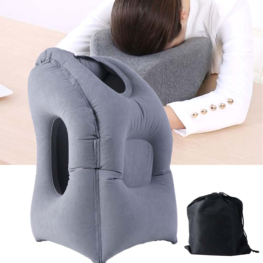 Air Cushion Office Nap Pillow PVC Material Chin Support Pillow Airplane Car