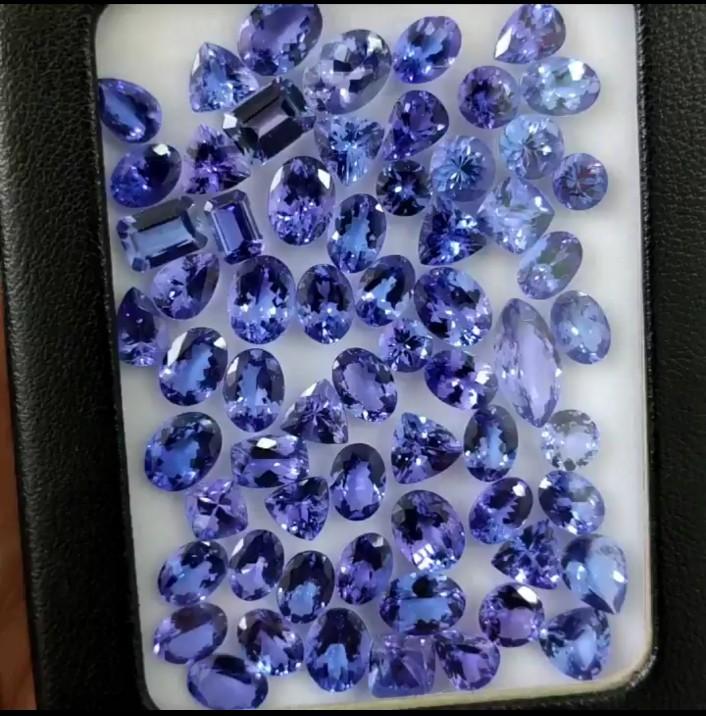 A+ Quality Natural Tanzanite Oval Cut Gemstone, Loose Tanzanite Stone, Calibrated Size Loose gemstone, Tanzanite Lot, Natural Gemstone Lot.