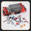 MOULD KING 15019 Technisches Autospielzeug für Jungen, motorisierter Müllwagen, Modellbausteine, MOC-38031, Ziegelsteine, Kinder, Weihnachtsgeschenke