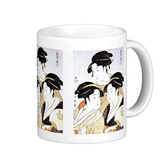 

Kitagawa Beauties of the Kansei Photo Mug Utamaro s Three Era Mug (Ukiyo-e Series)
