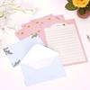 36 PCS Stationary Set with Envelopes,6 Different Style Cute Letter Writing Kit,24 Stationery Paper + 12 Envelopes