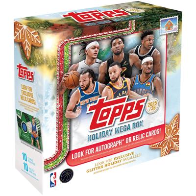 Topps Mega Caixa de Férias de Basquete 2025 Selada de Fábrica