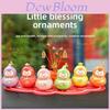 Car Decor Resin Lucky Gourd Figurine With Cartoon Style For Interior Ornament