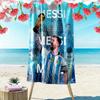 Football Star Messi Beach Towel, Lightweight Beach Towel, Tropical Style, Ideal Holiday Gift For Family