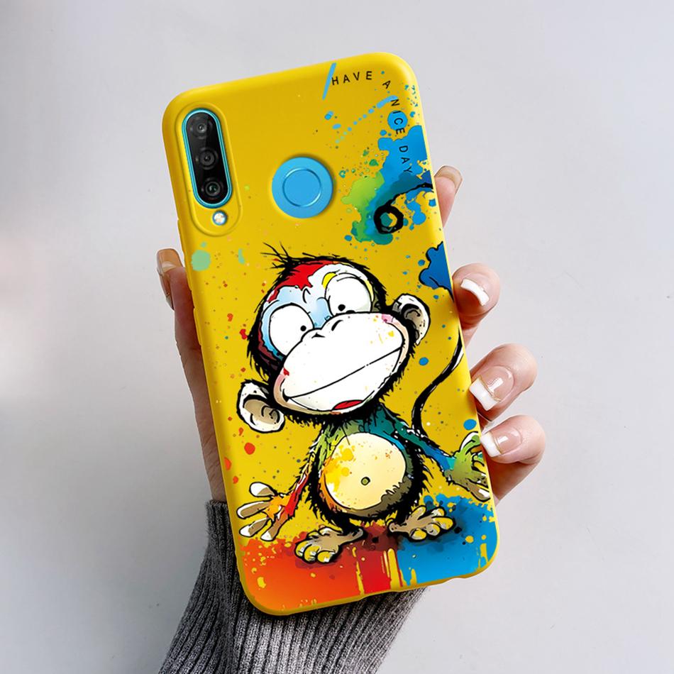 Für Huawei P30 Lite Hülle Niedlicher Bär Cartoon Frosch Weiche Matte Silikon Handyhüllen Für Huawei P30 P30Lite P30Pro P 30 Lite Pro Cover