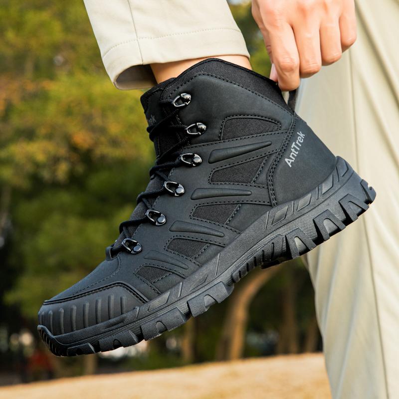 Plus Size Breathable Men Boots Outdoor Desert Boots Comfortable Ankle Boots For Men Hiking Shoes