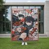 Custom Size Anime Woven Blanket Soft Home Cover Blanket for Couch Bed and Chair