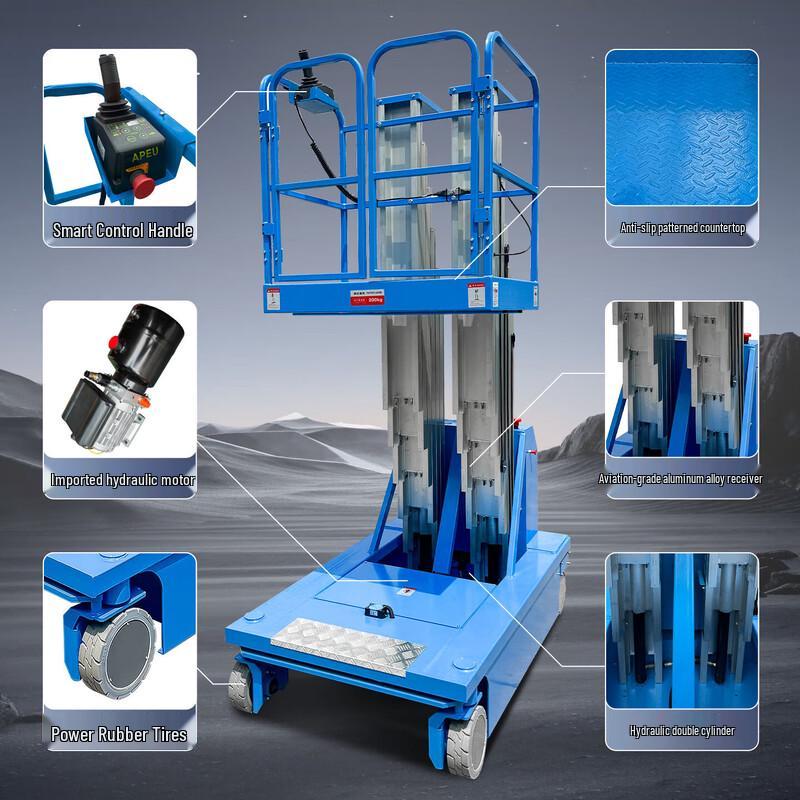 Self-Propelled Aluminum Alloy Electric Lift Platform
