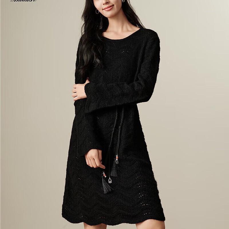 

Jiuzi Annakao Bohemian Belted Knit Dress M