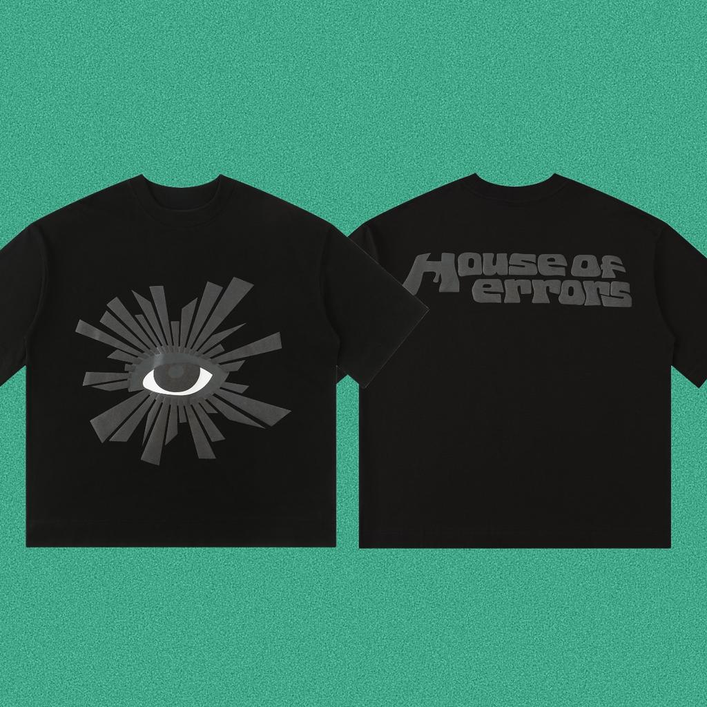 Hot House Of Short Sleeve Correct Version Printed Ins American Streetwear Cotton Tshirt Errors