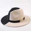 Popular European and American Classic Double-color Wide-brimmed Top Hat Men's and Women's Fashion OL Style Cowboy Hat Jazz Hat