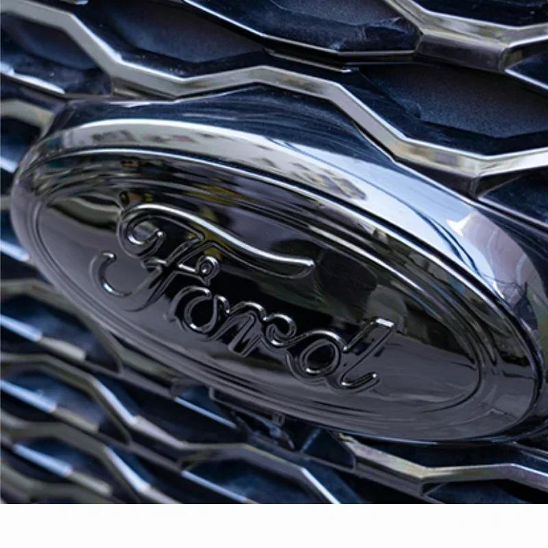 Car Front Rear Badge Emblem Steering Wheel Cover Sticker For Ford Focus Kuga Edge STline Taurus Escort Mondeo Hatchback Sedan