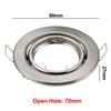 1/10PCS Modern Recessed Downlight Lamp Frame, GU10 MR16 Ceiling Spot Light Black White Nickel Round Spotlights Cut-Out 70mm