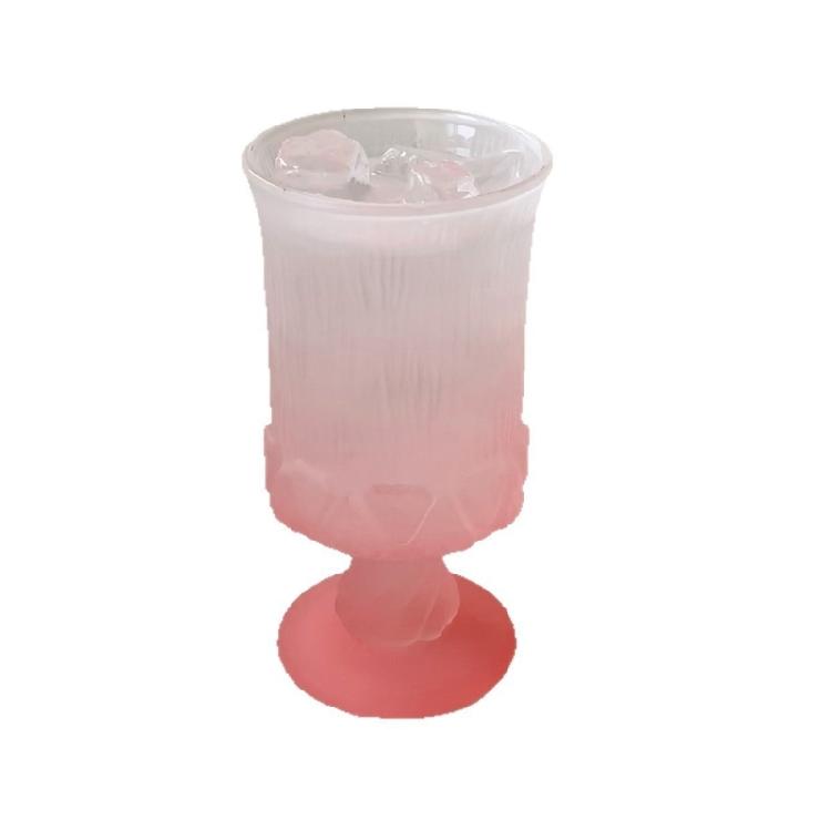 

Sophisticated French Themed Embossed Goblet Cocktails Glass Wine Cup For Formal Dinner And Celebration Event 1