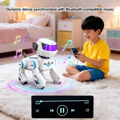 Remote Control Robot Dog Toy Programming Smart Interactive Electric Dog Toddlers 2.4GHz RC Walking