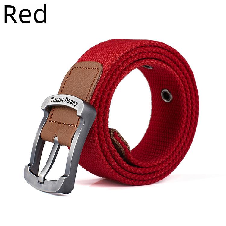 Men's Casual Outdoor Canvas Pin Buckle Belt