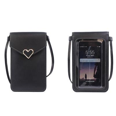 1pc Cute Leather Touch Screen Purse Handbag Shoulder Bags Mobile Phone Bag Retro Crossbody Gift