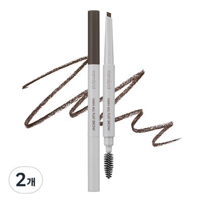 Rom& Hanall Flat Brow, w1 castanho suave, 2 unidades.