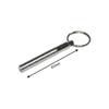Portable Stainless Steel Telescopic Function Ballpoint Pen Metal Key Ring