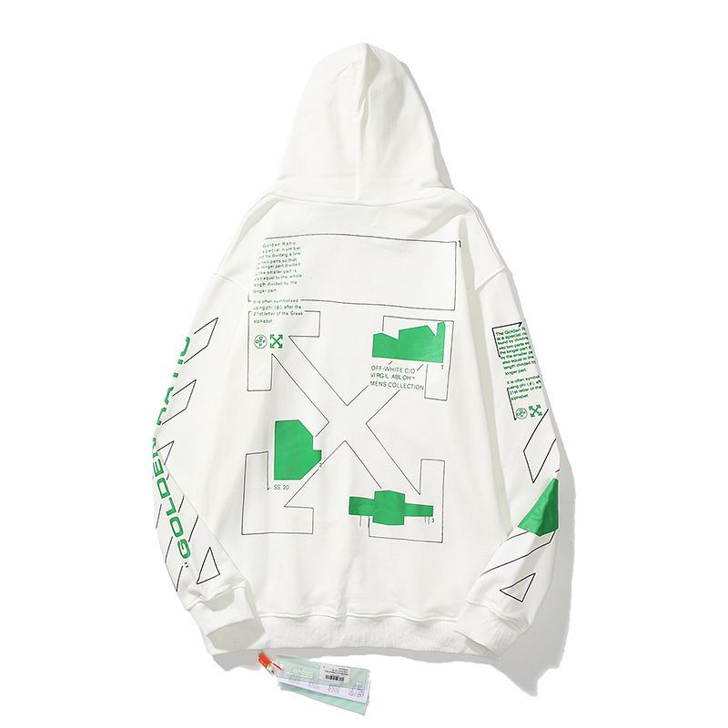 OFF-WHITE Unisex Hoodie aus Baumwoll-Frottee - Trendig & Hochwertig