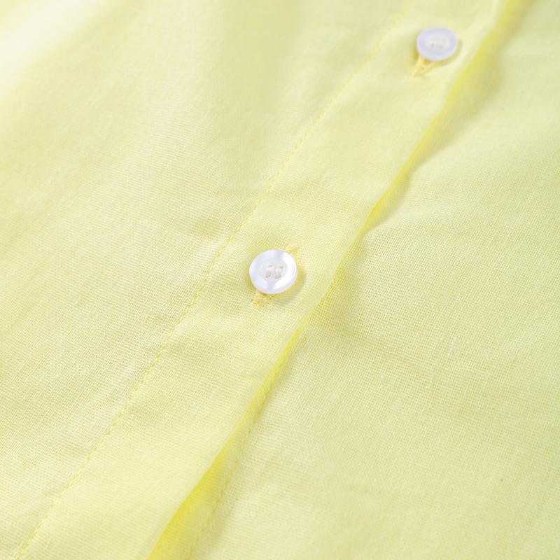 Sommer Freizeit Gelber Anzug Damen Locker Langärmeliges Hemd+Rock Mode 2-teiliges Set Pendler Rockset