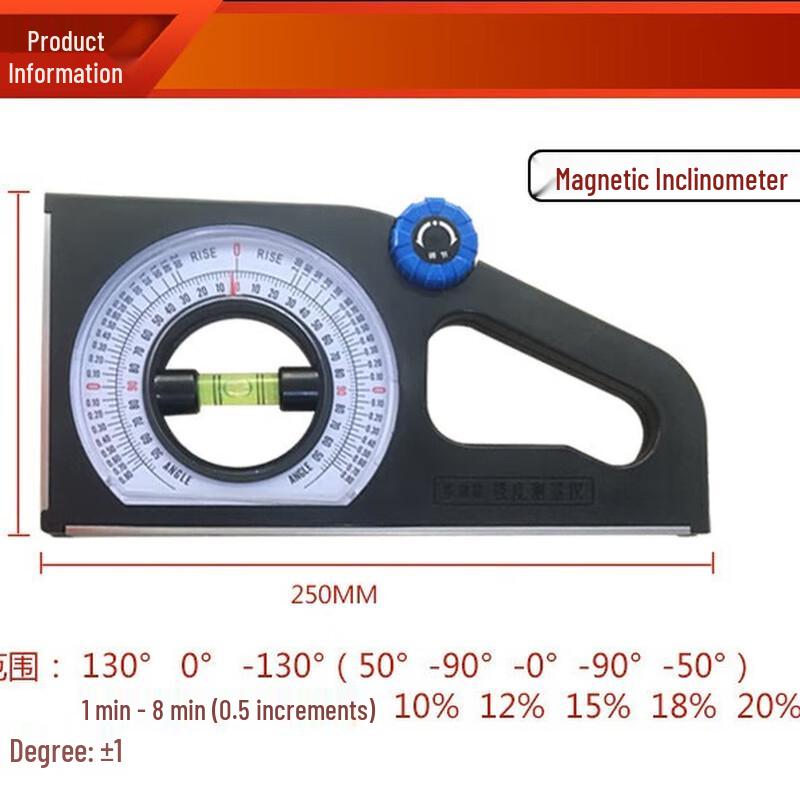 Yuante Magnetic Multifunction Inclinometer CN plug (adapter included)