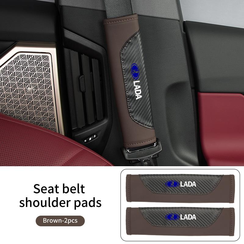 Car Safety Belt Shoulder Protection Cover Seat Belt Padding Pads For Lada Priora Sedan Sport Kalina Granta Vesta Niva Largus Vaz PP28