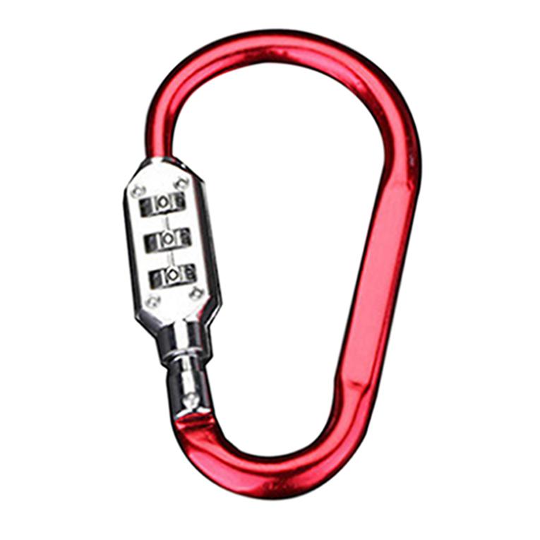 Gourd Hanging Buckle Helmet Car Basket Lock Carabiner Backpack Password Lock Hook Hanging Buckle