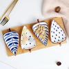 Snack Plate Set Trays Top for Serving Food Japan Style Leaf Dish Beautiful Tableware Cold Dishes Dry Fruit Tray Ceramic Home Use Kitchen