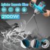 220V 6 Gears Industrial Grade Mixer Electric Speed Control Handheld Paint Cement Plaster Mortar Coating Powder Mixer 2100W