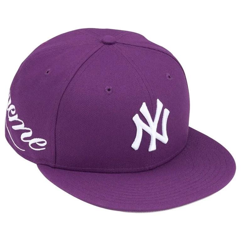 Supreme x New York Yankees New Era Purple 7 3/8
