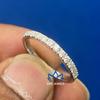 KNC Jewels | Moissanite Eternity Wedding Band 925 Sterling Sølv forlovelsesring