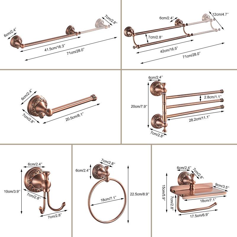 Bathroom Accessories Sets Towel Shelf Towel Holder Toilet Paper Holder Hook Bathroom Products EL4300