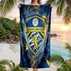 Leeds United Fotbalový Plážový Ručník Měkký Mikrovláknový Letní Ručník Rychleschnoucí Absorpční Ručník na Pláž, Bazén, Cestování