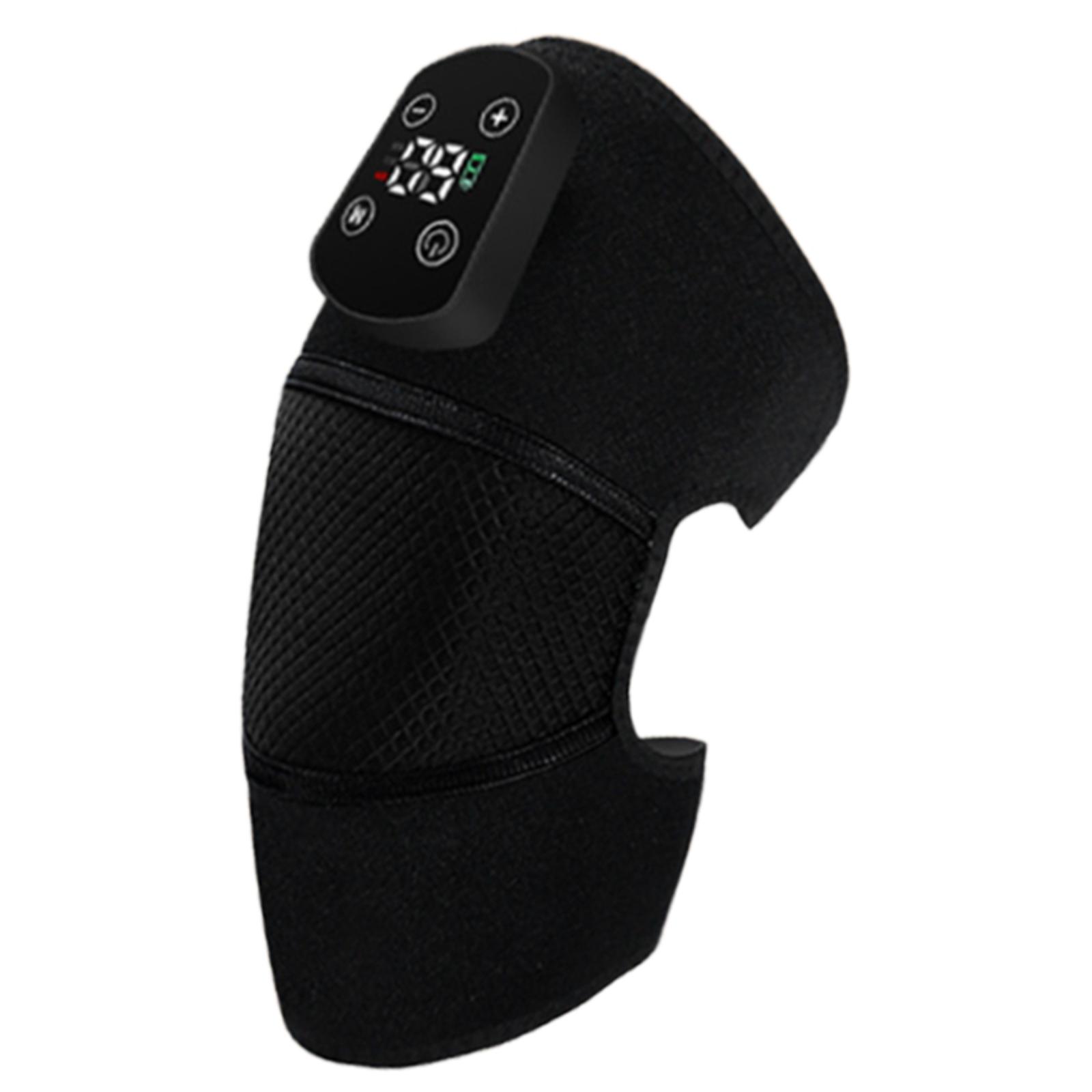Shoulder Massagers Adjustable Electric Heated Knee Brace 5 Heat Levels for Knee Shoulder and Elbow Gifts for Dad Mom чёрный