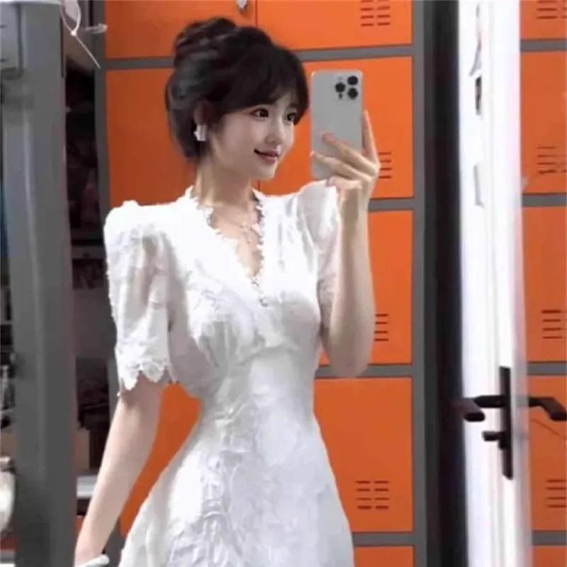 

Exquisite 2025 French Chic Women s V-Neck Summer Dress XL Premium