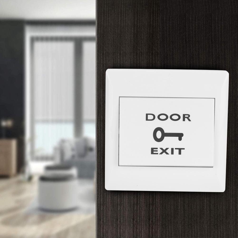 12-24V Wall Push Exit Release Button Switch Panel for Home Door Access Control System (PT)