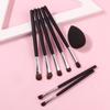 7-Piece Portable Pony Hair Eyeshadow Makeup Brush Set
