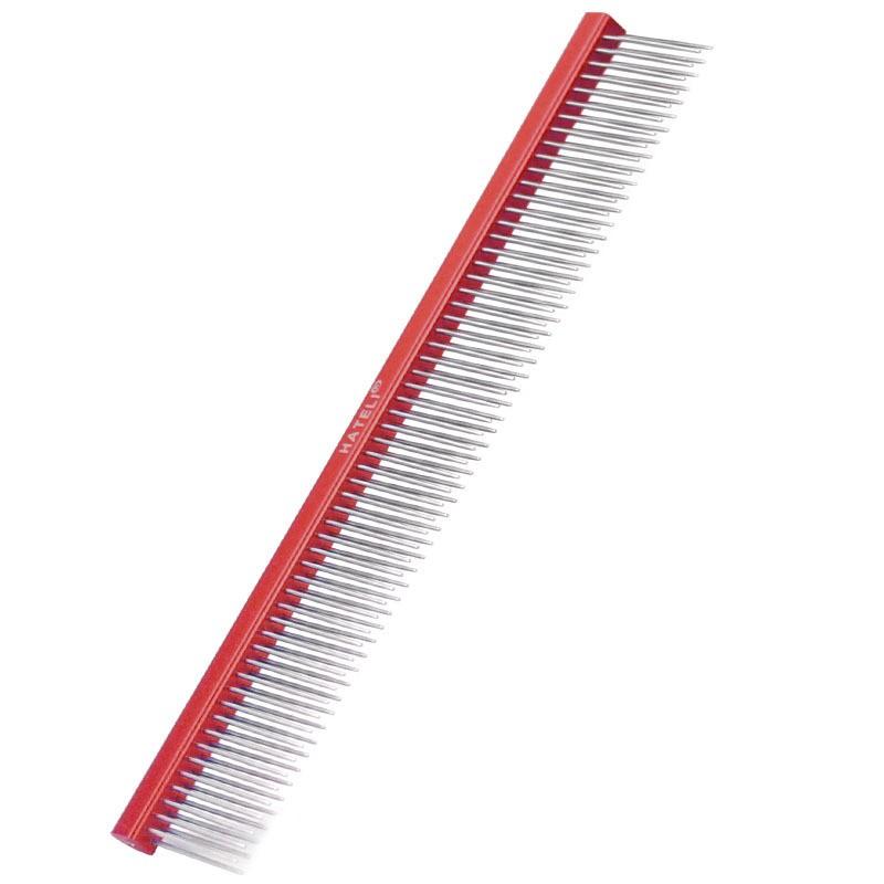 Double Row Pet Grooming Comb Long Hair Cats Dogs Stainless Steel Detangling Brush With Fine Coarse Teeth