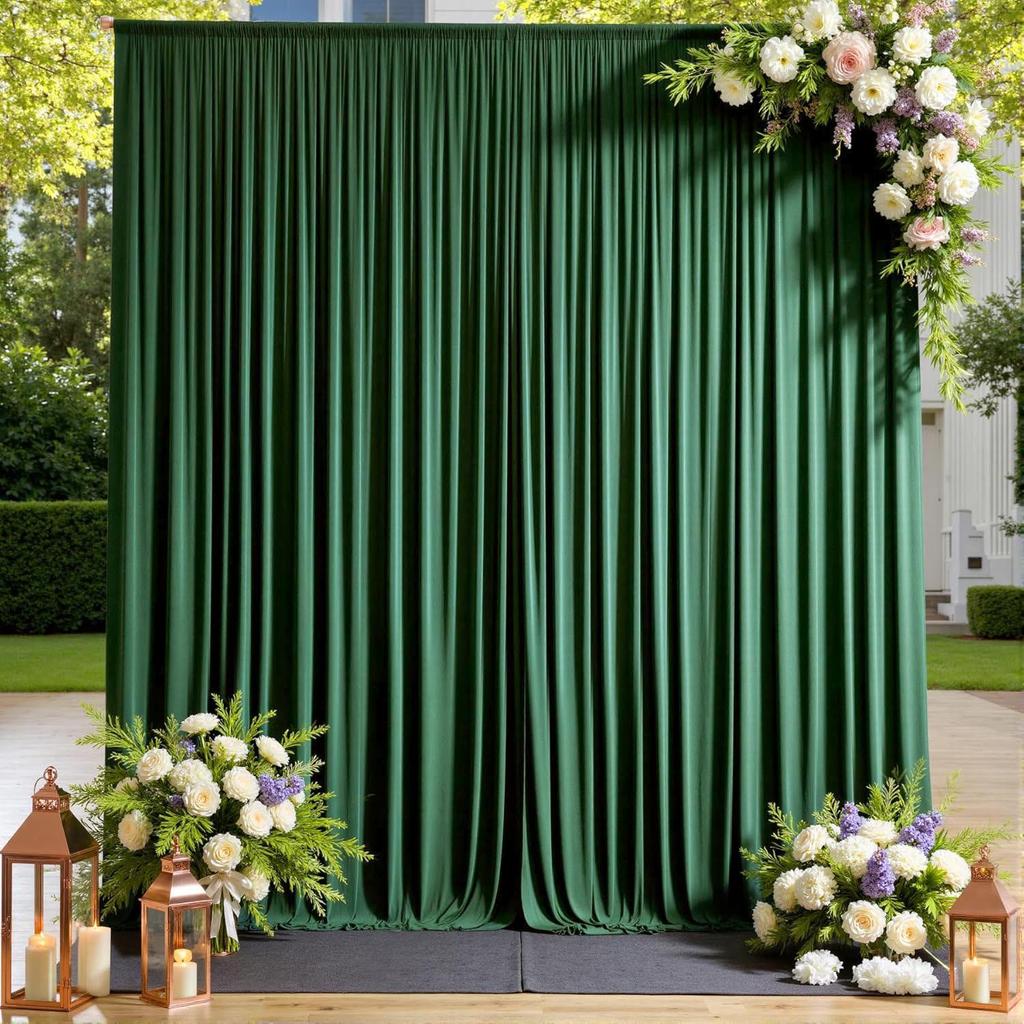 Wedding Stretch Fabric Rod Pocket Curtain for Scenic Decor