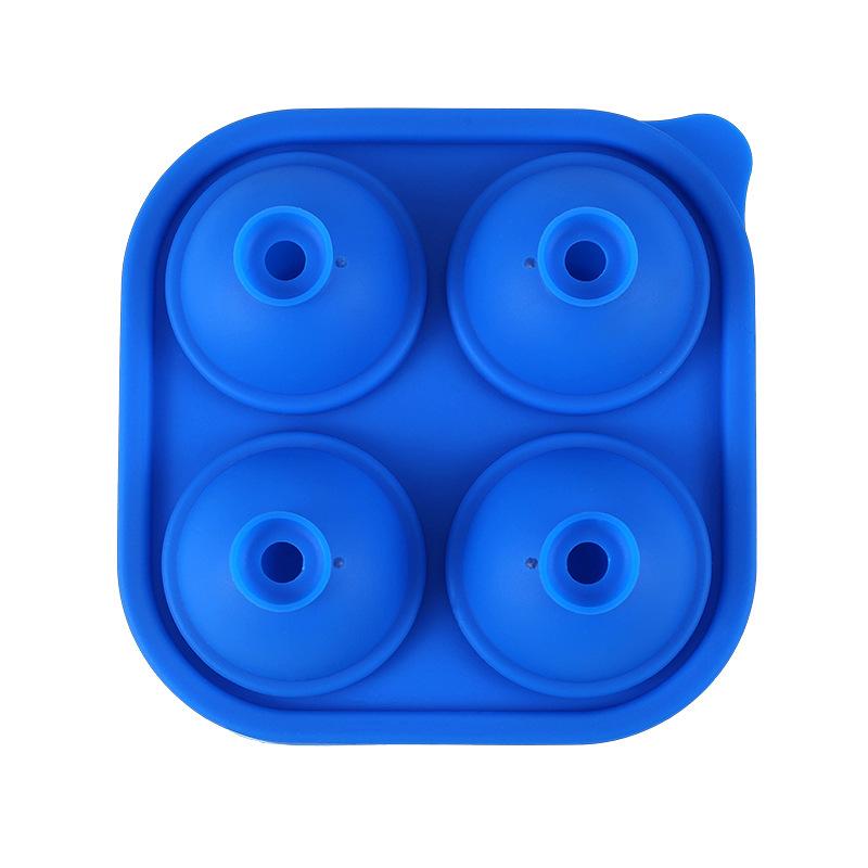 Summer Silicone Ice Compartment 4-hole with Lid Rose Diamond Ice Cube Film Ice Hockey Whisky DIY Ice Film