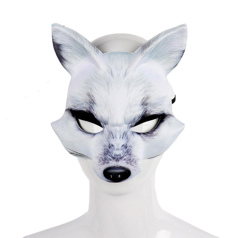 Maschera da Volpe Eva Accessorio Costume Per Festa di Halloween ed Eventi Cosplay
