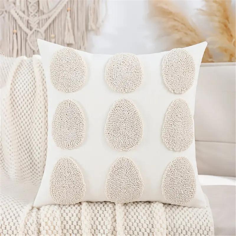 Spring Easters Pillow Cover Comfortable Plushes Faux Furs Pillow Case for Bedroom Room Sofa Decorations