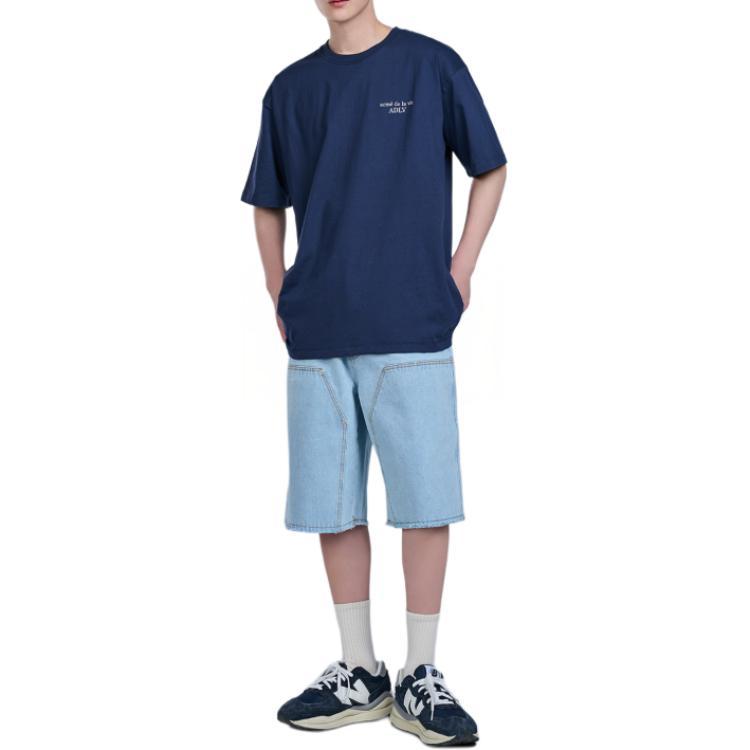 Acme De La Vie/ADLV SS23 T Shirt Men's Marine Blue ADLV-23SS-SSLBSN-NVY