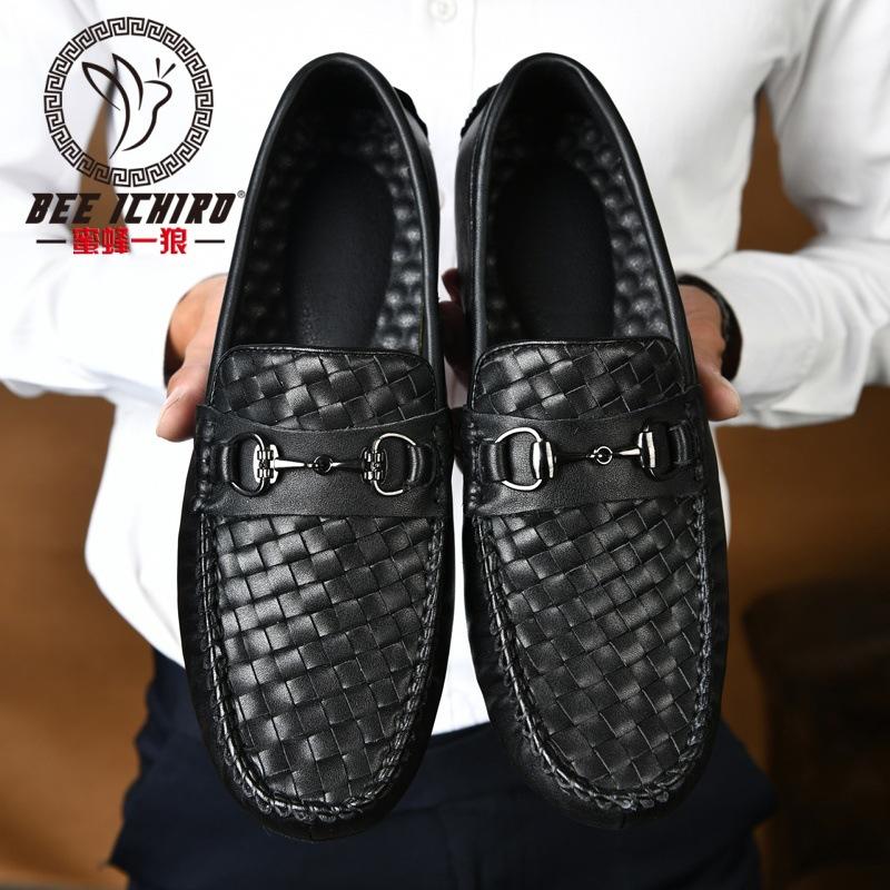 

Кожаные туфли дуду, повседневные, деловые, из первого слоя коровьей кожи, мягкая кожа, британские, ленивые, мужские кожаные туфли 44