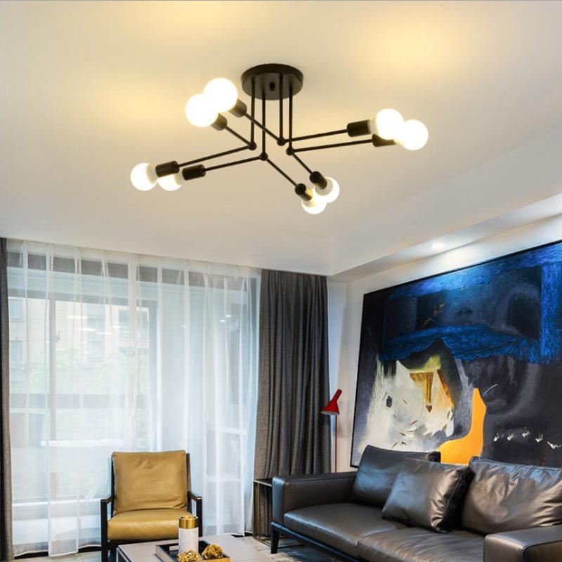 6/8 głowice LED lampa sufitowa do salonu Nordic światło kopuły oświetlenie do dekoracji domu oświetlenie naturalne żyrandol;